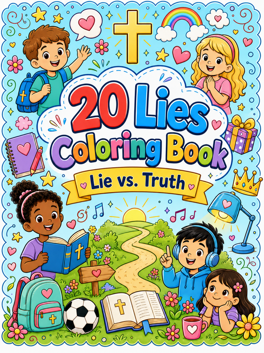 20 Lies the World Tells us- Coloring book